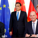 July 9, 2018: CATL founder Zeng Yuqun (far left) with Wolfgang Tiefensee, Germany’s Thuringia state minister for economics, science and digital society, at a signing announcing the company’s future factory in Germany, as German chancellor Angela Merkel and Chinese prime minister Li Keqiang look on.